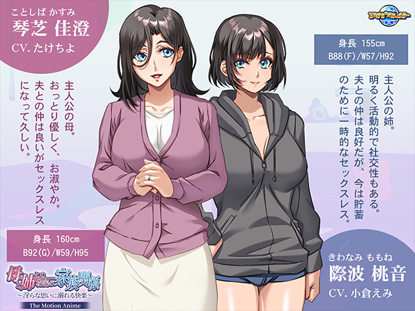 母と姉との秘密の家族関係〜淫らな思いに溺れる快楽〜 The Motion Anime
